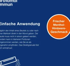 Orthomol Immun Direktgranulat Himbeer-Menthol 7 Beutel