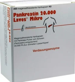 Pankreatin 20000 Laves Mikro Magensaftresistente Kapseln 200...