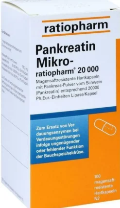Pankreatin Mikro Ratiopharm 20000 100 Magensaftresistente Kapseln