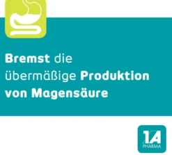 Pantoprazol 1A Pharma 20 mg 14 Tabletten bei Sodbrennen