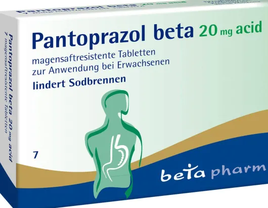 Pantoprazol Beta 20 mg Acid 7 Magensaftresistente Tabletten