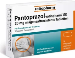 Pantoprazol-ratiopharm SK 20 mg 14 magensaftresistente Tabletten