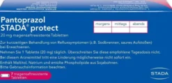 Pantoprazol Stada Protect 20 mg 7 Magensaftresistente Tabletten