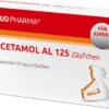 Paracetamol AL 125 mg 10 Säuglingszäpfchen