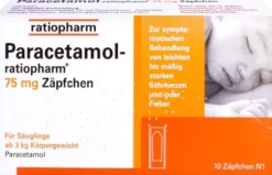 Paracetamol Ratiopharm 75 mg 10 Zäpfchen