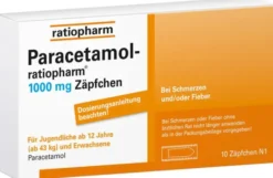 Paracetamol ratiopharm 1000 mg 10 Zäpfchen