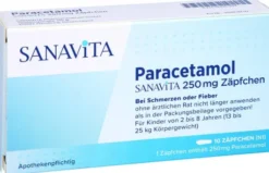 Paracetamol Sanavita 250 mg 10 Zäpfchen