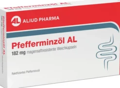 Pfefferminzöl AL 182 mg magensaftresistente Weichkapseln 60 Stück