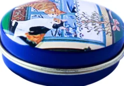 Pillendose Oval Katzen Motiv