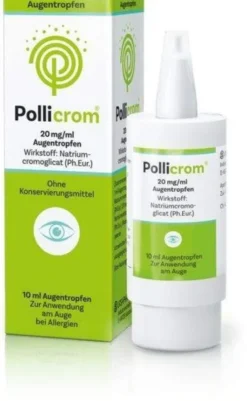 Pollicrom 20 mg je ml Augentropfen 10 ml