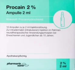 Procain Pharmarissano 2 % 10 X 2 ml Ampullen