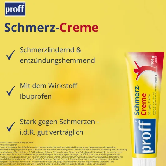 Proff Schmerzcreme 5% 100 g