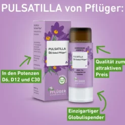 Pulsatilla D6 Globuli Pflüger Globulispender 10 g