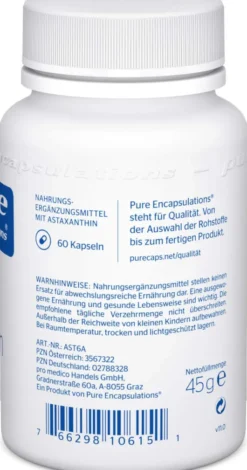 Pure Encapsulations Astaxanthin 60 Kapseln