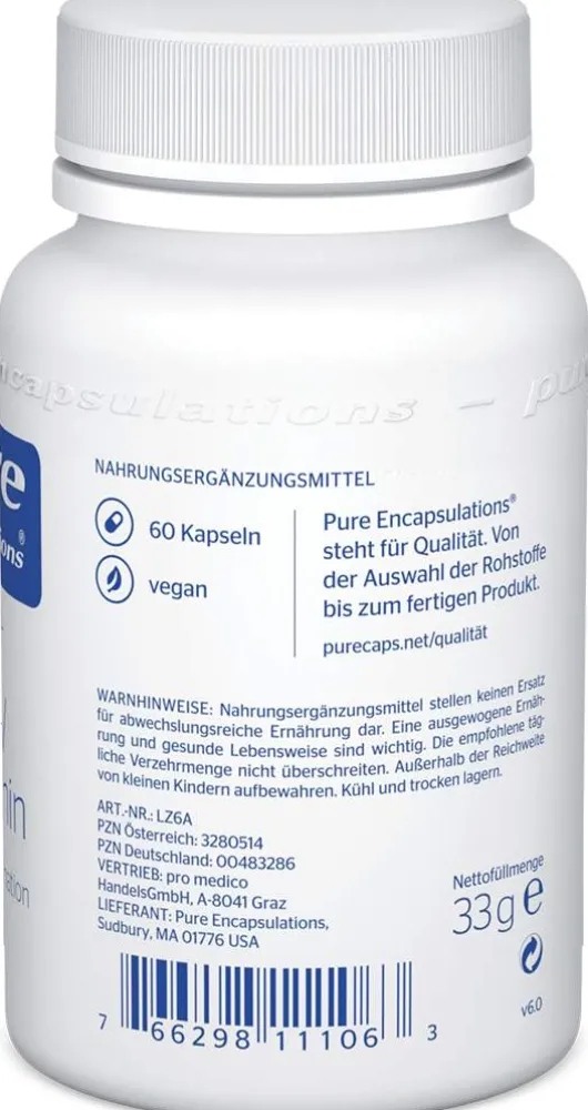 Pure Encapsulations Lutein Zeaxanthin 60 Kapseln