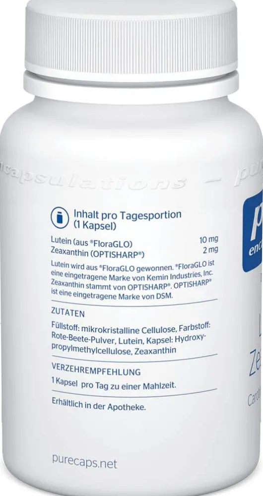 Pure Encapsulations Lutein Zeaxanthin 60 Kapseln