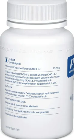 Pure Encapsulations Vitamin D3 1000 I.E. 120 Kapseln