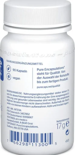 Pure Encapsulations Vitamin B12 Methylcobolamin 90 Kapseln