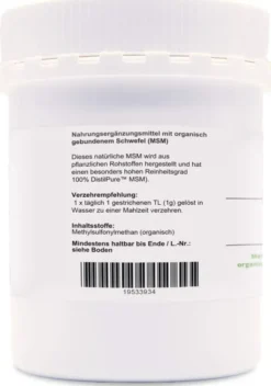 QuickPep MSM 1.000 250 g Pulver zum Einnehmen