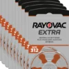Rayovac Hörgerätebatterien 312 Braun 10 x 6 Stück