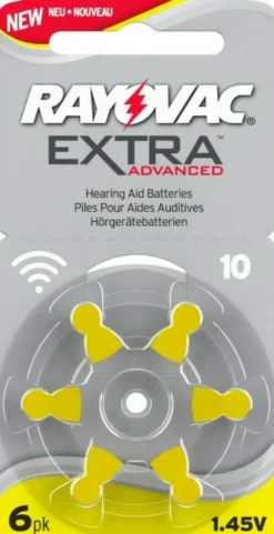Rayovac Hörgerätebatterien 10 gelb