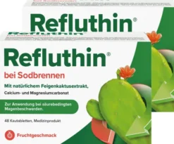 Refluthin Kautabletten Fruchtgeschmack 2 x 48 Stück