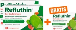 Refluthin Kautabletten Fruchtgeschmack 2 x 48 Stück + gratis 16 Kautabletten