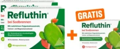 Refluthin Kautabletten Minzgeschmack 2 x 48 Stück + gratis Refluthin Kautabletten Fruchtgeschmack 16 Stück