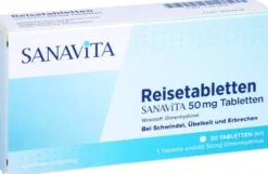 Reisetabletten Sanavita 50 mg Tabletten 20 Stück