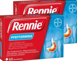 Rennie Pfefferminz 2 x 60 Kautabletten