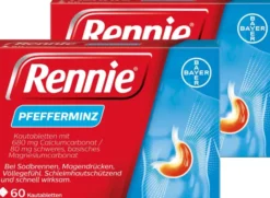 Rennie Pfefferminz 2 x 60 Kautabletten