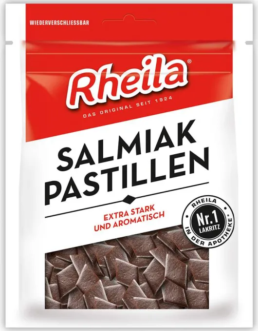 Rheila Salmiak Pastillen Mit Zucker 90 G