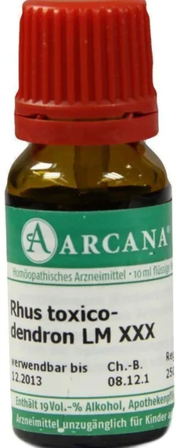 Rhus Toxicodendron Lm 30 Dilution 10 ml