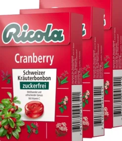 Ricola Box Cranberry zuckerfrei 3 x 50 g