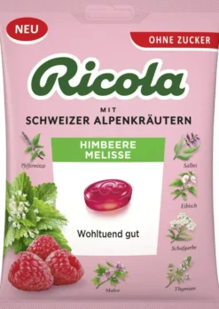 Ricola Himbeere Melisse - 75 G Schweizer Hustenbonbons