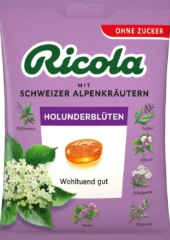 Ricola Ohne Zucker Holunderblüten 75 G Bonbons