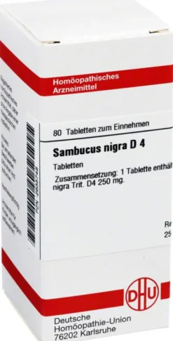 Sambucus Nigra D 4 Dhu 80 Tabletten