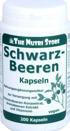 Schwarzbeeren Kapseln 200 Stück