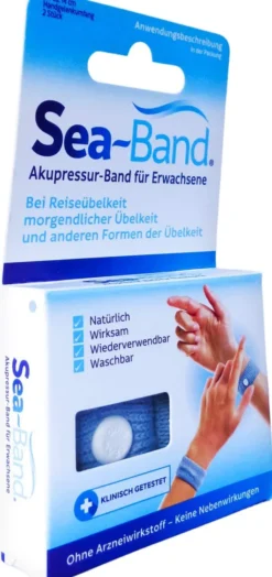 Sea-Band Akupressurband Für Erwachsene Grau 2 Stk