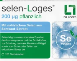Selen-Loges 200 µg Pflanzlich 120 Filmtabletten