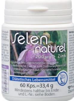 Selennaturel 200 µg Plus Zink 60 Kapseln