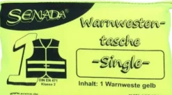 Senada Warnweste Gelb Single Tasche