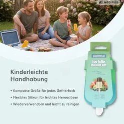 Silikon-Eisformen Blau-Grün 2 Stück