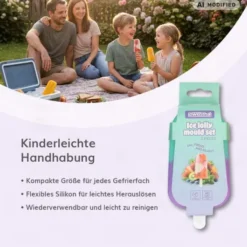 Silikon-Eisformen Lila-Blau 2 Stück