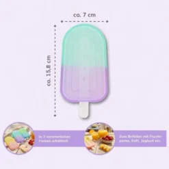 Silikon-Eisformen Lila-Blau 2 Stück