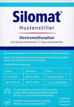 Silomat Hustenstiller DMP Honig 20 Lutschpastillen