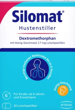 Silomat Hustenstiller DMP Honig 20 Lutschpastillen
