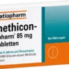 Simethicon-ratiopharm 85 mg 20 Kautabletten