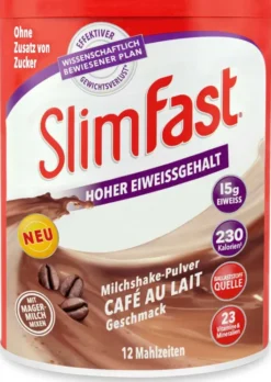Slim Fast Drink Cafe au Lait 438 g Pulver