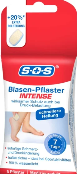 Sos Blasen-Pflaster Intense 5 Stück